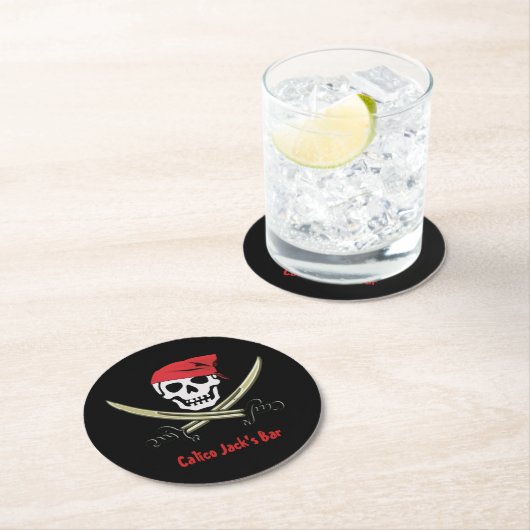 Jolly Roger Pirate Bar Onderzetters (Insitu)