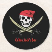 Jolly Roger Pirate Bar Onderzetters (Voorkant)