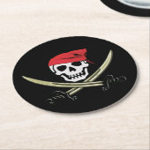 Jolly Roger Pirate Bar Paper Onderzetters (Gebogen)