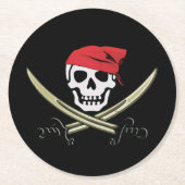 Jolly Roger Pirate Bar Paper Onderzetters (Voorkant)