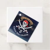 Jolly Roger Pirate Birthday Party Bedankjes Labels (In situ)