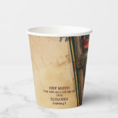 Jolly Roger Pirate Birthday Party Papieren Bekers (Achterkant)