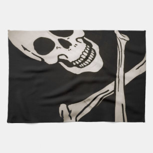 Jolly Roger Pirate Cloth Flag 16 x 24 inch Theedoek