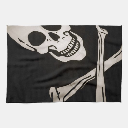 Jolly Roger Pirate Cloth Flag 16 x 24 inch Theedoek (Horizontaal)