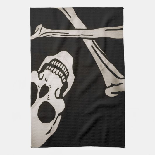 Jolly Roger Pirate Cloth Flag 16 x 24 inch Theedoek (Verticaal)