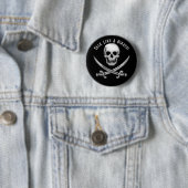 Jolly Roger Pirate Day Ronde Button 5,7 Cm (In situ)