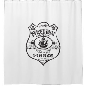 Jolly Roger Pirate Douchegordijn