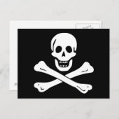 Jolly Roger Pirate Flag Briefkaart (Voorkant / Achterkant)