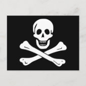 Jolly Roger Pirate Flag Briefkaart (Voorkant)