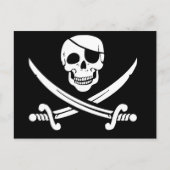 Jolly Roger, Pirate Flag Briefkaart (Voorkant)