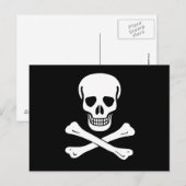Jolly Roger Pirate Flag Briefkaart (Voorkant / Achterkant)