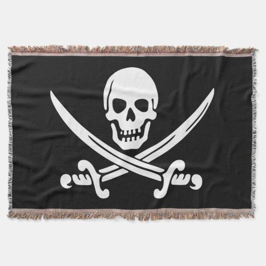 Jolly Roger Pirate Flag Deken (Voorkant)