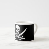 Jolly Roger Pirate Flag Espresso Kop (Voorkant rechts)