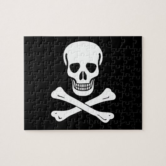 Jolly Roger Pirate Flag Legpuzzel (Horizontaal)