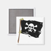 Jolly Roger Pirate Flag Magneet (Voorkant / Achterkant)