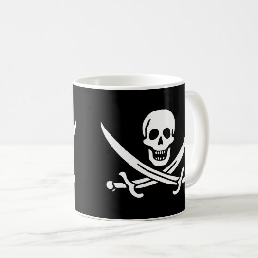 Jolly Roger Pirate Flag Mok (Voorkant rechts)
