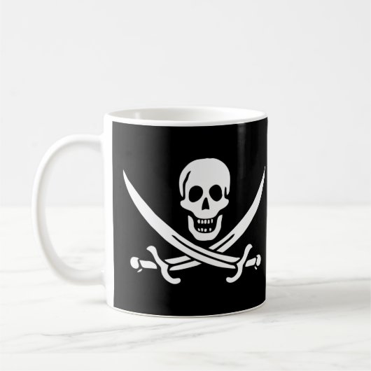 Jolly Roger Pirate Flag Mok (Links)