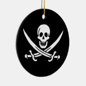 Jolly Roger Pirate Flag Ornament (Rechts)