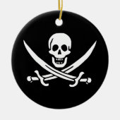 Jolly Roger Pirate Flag Ornament (Voorkant)