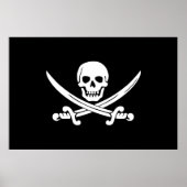 Jolly Roger Pirate Flag Poster (Voorkant)