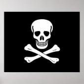Jolly Roger Pirate Flag Poster (Voorkant)