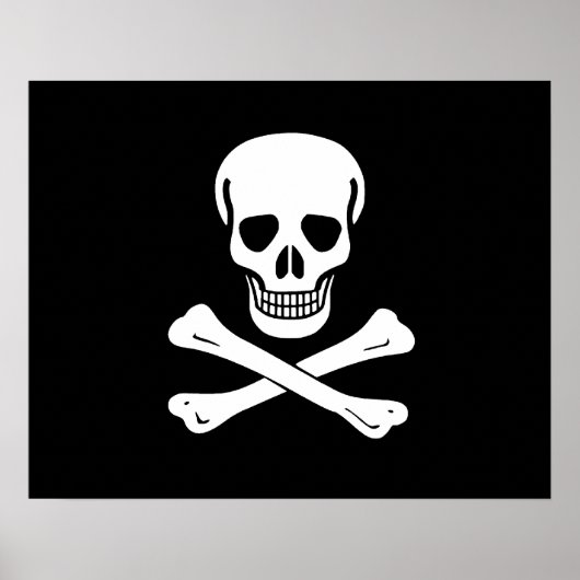 Jolly Roger Pirate Flag Poster (Voorkant)