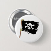 Jolly Roger Pirate Flag Ronde Button 5,7 Cm (Voorkant /achterkant)