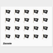 Jolly Roger Pirate Flag Ronde Sticker (Vel)