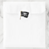 Jolly Roger Pirate Flag Ronde Sticker (Tas)