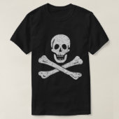 JOLLY ROGER PIRATE FLAG SKULL & CROSS BOTTEN SAM B T-SHIRT (Design voorkant)
