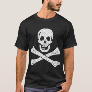 JOLLY ROGER PIRATE FLAG SKULL & CROSS BOTTEN SAM B T-SHIRT