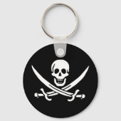 Jolly Roger Pirate Flag Sleutelhanger (Voorkant)