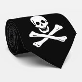 Jolly Roger Pirate Flag Stropdas (Opgerold)