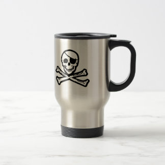 Jolly Roger Pirate Grog Travel Mug Reisbeker