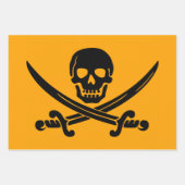Jolly Roger Pirate Inpakpapier Vel (Voorkant 3)