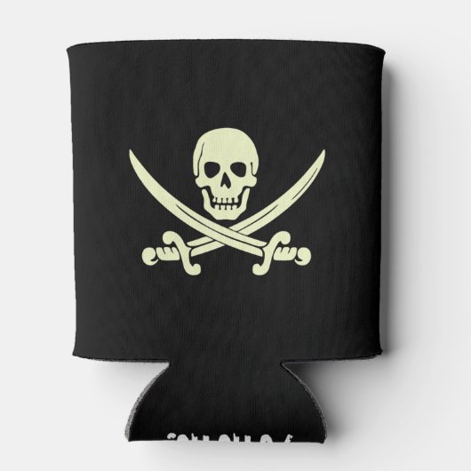 Jolly Roger Pirate Koelbox Blikjeskoeler (Achterkant)