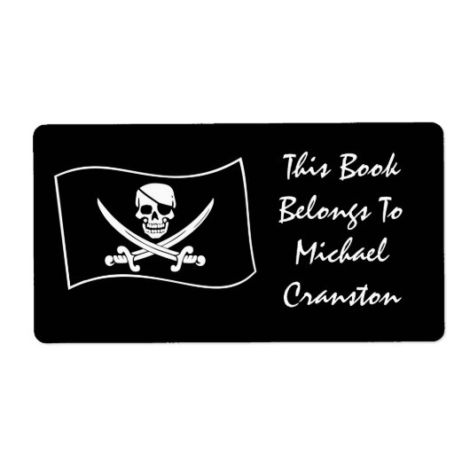 Jolly Roger Pirate Label (Voorkant)
