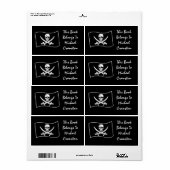 Jolly Roger Pirate Label (Full Sheet)