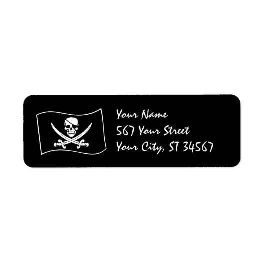 Jolly Roger Pirate Label (Voorkant)