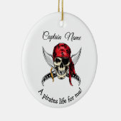JOLLY ROGER Pirate Legend Keramisch Ornament (Rechts)