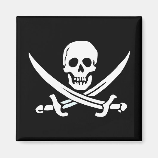 Jolly Roger Pirate Magnet (Voorkant)