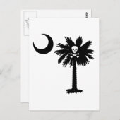 Jolly Roger Pirate Palmetto Briefkaart (Voorkant / Achterkant)