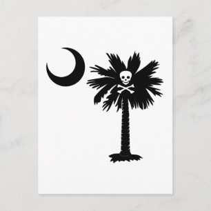 Jolly Roger Pirate Palmetto Briefkaart