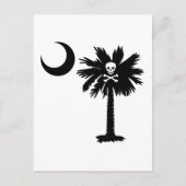 Jolly Roger Pirate Palmetto Briefkaart (Voorkant)