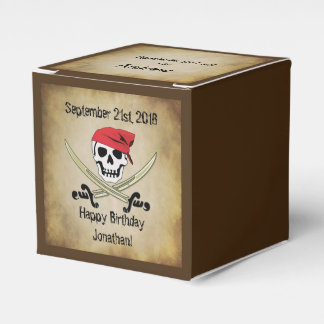 Jolly Roger Pirate Party Favor Box Bedankdoosjes