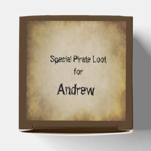 Jolly Roger Pirate Party Favor Box Bedankdoosjes (Bovenkant)