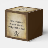 Jolly Roger Pirate Party Favor Box Bedankdoosjes (Achterkant)