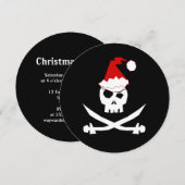 + Jolly Roger | Pirate Santa + [Feestdag] Kaart (Voorkant / Achterkant)