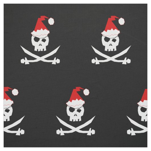 +{ Jolly Roger}+{ Pirate Santa }+ Stof (Swatch)