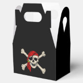 Jolly Roger Pirate Skull Botten Red Bandanna Bedankdoosjes (Geopend)